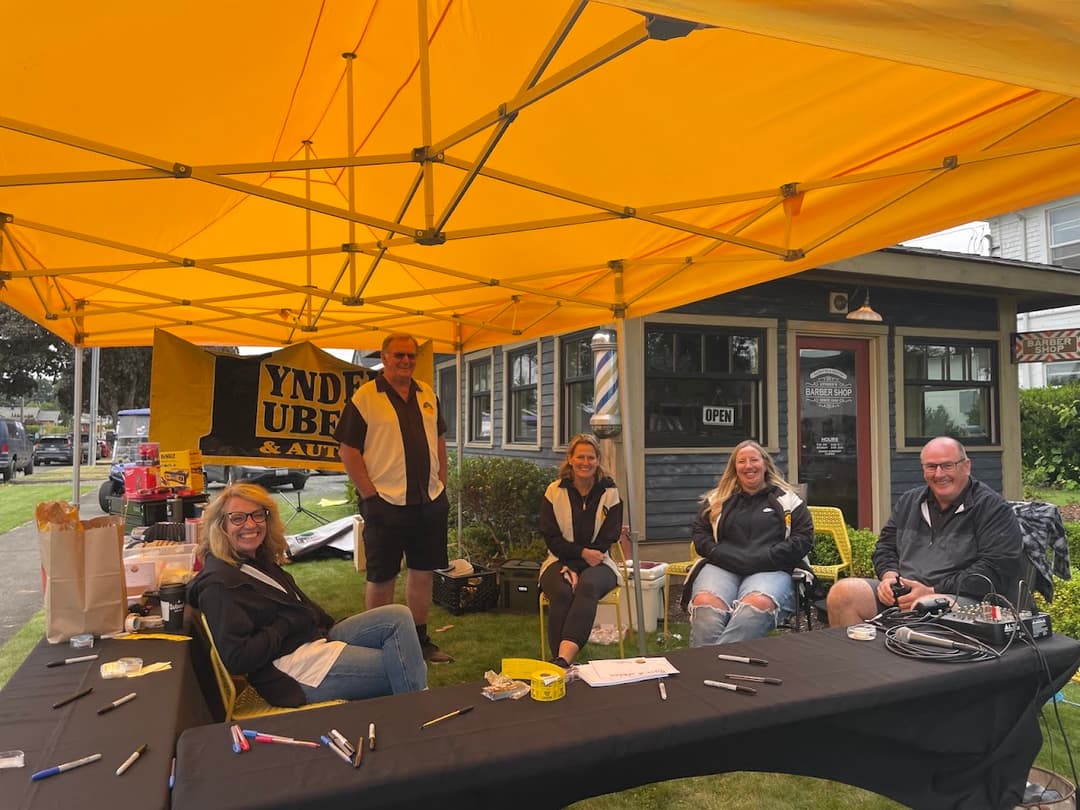 lynden lube staff at their festival tent