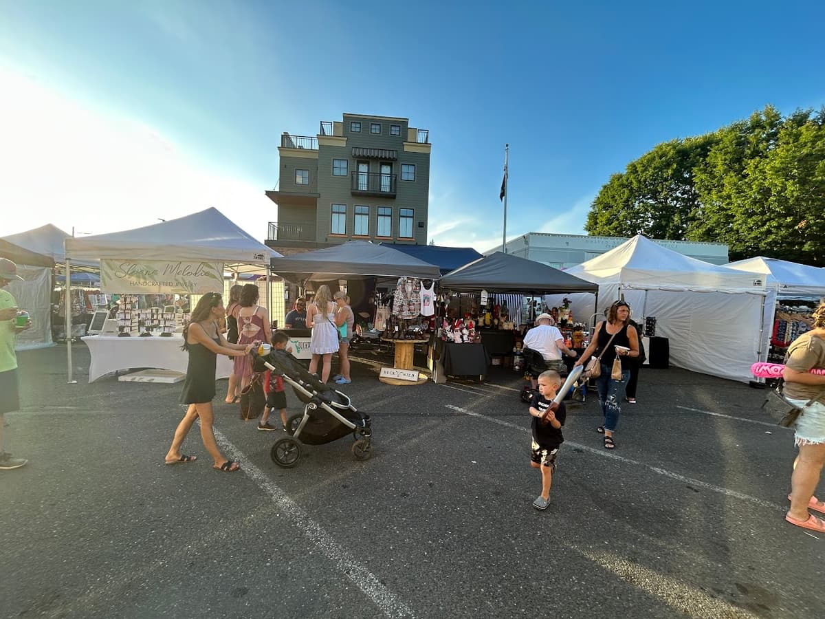 vendor booths at the street fair